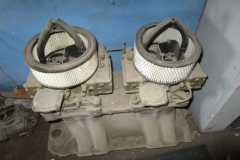 Chevy BB Oval Port Tunnel Ram with carbs (1)